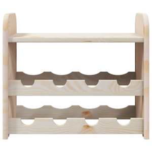 Regál na víno s horní policí 43x25x37 cm masivní borové dřevo - obrázek 5