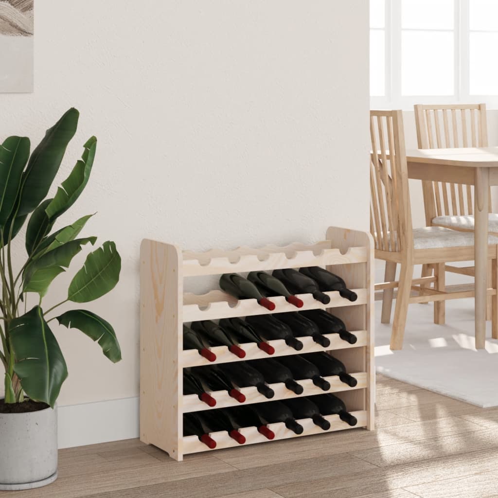 Thumbnail - vidaXL Weinregal 67,5x25x60 cm Massivholz Kiefer