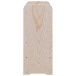 Regál na víno s horní policí 67,5x25x60 cm masivní borové dřevo - obrázek 6