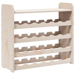 Regál na víno s horní policí 67,5x25x60 cm masivní borové dřevo - obrázek 7