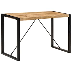 Jídelní stůl 120 x 55 x 76 cm masivní hrubé mangovníkové dřevo - obrázek 1