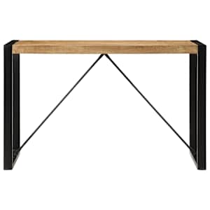 Jídelní stůl 120 x 55 x 76 cm masivní hrubé mangovníkové dřevo - obrázek 2