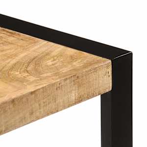 Jídelní stůl 120 x 55 x 76 cm masivní hrubé mangovníkové dřevo - obrázek 4