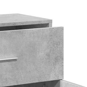 Příborníky 2 ks betonově šedé 60 x 31 x 70 cm kompozitní dřevo - obrázek 8