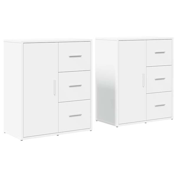 vidaXL puhvetkapid 2 tk, valge, 60 x 31 x 70 cm, tehispuit