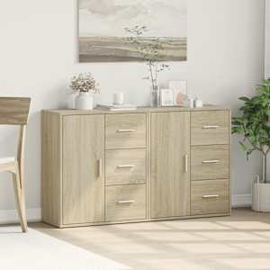 Příborníky 2 ks dub sonoma 60 x 31 x 70 cm kompozitní dřevo - obrázek 3