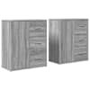 vidaXL puhvetkapid 2 tk, hall Sonoma tamm, 60 x 31 x 70 cm, tehispuit