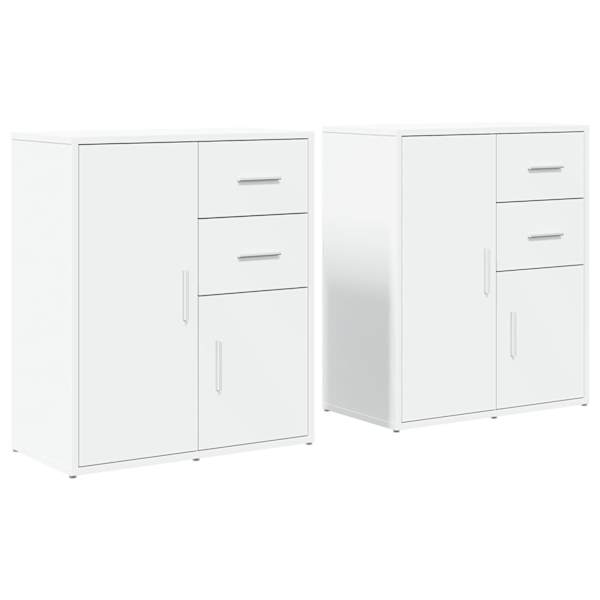 vidaXL puhvetkapid 2 tk, valge, 60 x 31 x 70 cm, tehispuit