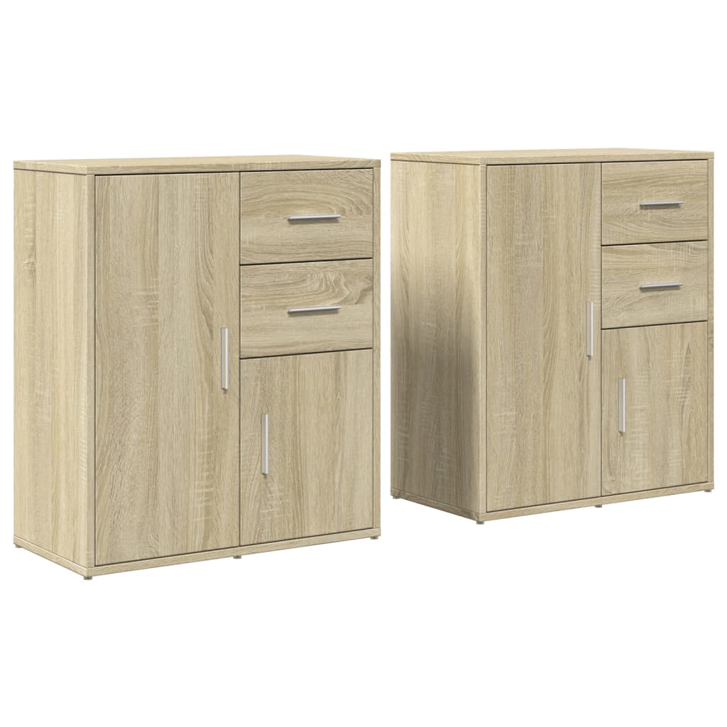 vidaXL Příborníky 2 ks dub sonoma 60 x 31 x 70 cm kompozitní dřevo