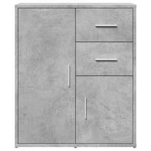 Příborníky 2 ks betonově šedé 60 x 31 x 70 cm kompozitní dřevo - obrázek 5