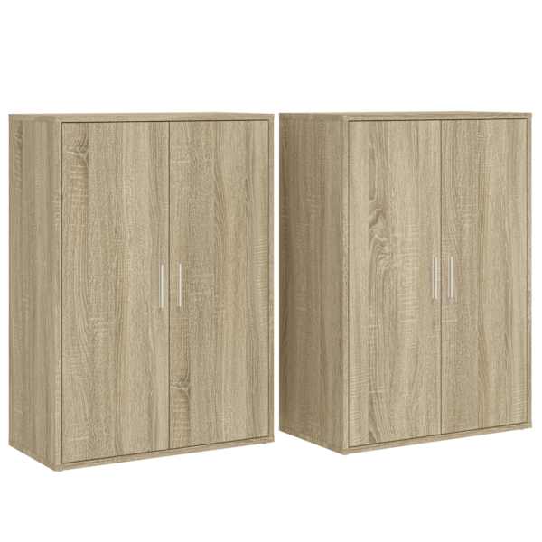 vidaXL puhvetkapid 2 tk, Sonoma tamm, 60 x 31 x 84 cm, tehispuit
