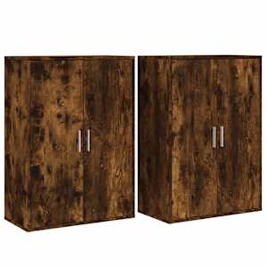 vidaXL puhvetkapid 2 tk, suitsutatud tamm, 60 x 31 x 84 cm, tehispuit