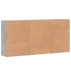Příborníky 3 ks betonově šedé 60 x 31 x 84 cm kompozitní dřevo - obrázek 6