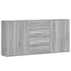vidaXL puhvetkapid 3 tk, hall Sonoma tamm, 60 x 31 x 84 cm, tehispuit