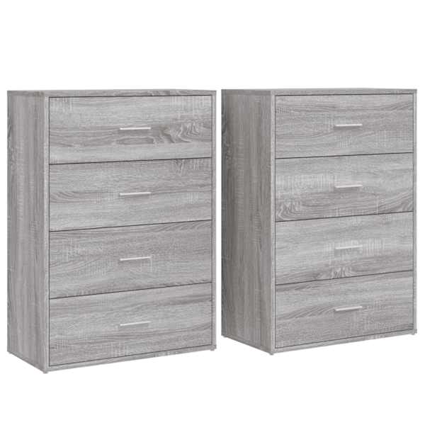 vidaXL puhvetkapid 2 tk, hall Sonoma tamm, 60 x 31 x 84 cm, tehispuit