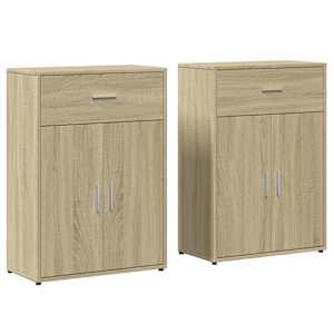 vidaXL puhvetkapid 2 tk, Sonoma tamm, 60x30x84 m, tehispuit