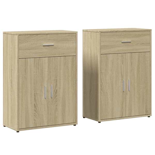 vidaXL puhvetkapid 2 tk, Sonoma tamm, 60x30x84 m, tehispuit