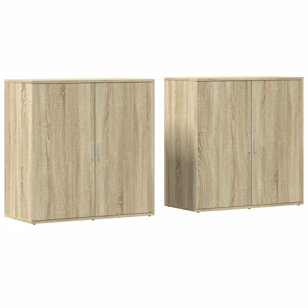 Thumbnail - vidaXL Sideboards 2 Stk. Sonoma-Eiche 79x38x80 cm Holzwerkstoff