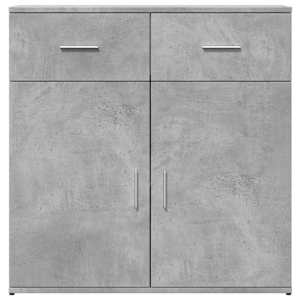Příborníky 2 ks betonově šedé 79 x 38 x 80 cm kompozitní dřevo - obrázek 5