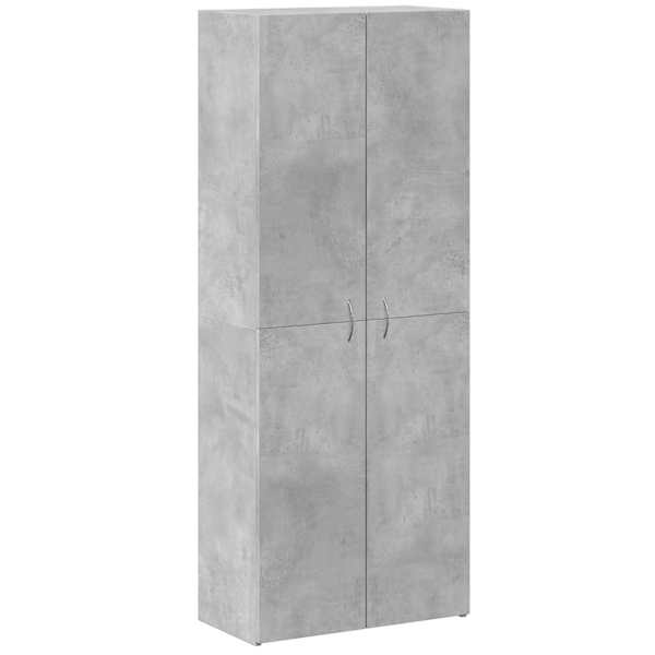 vidaXL dokumendikapp, betoonhall, 60x32x153 cm, tehispuit