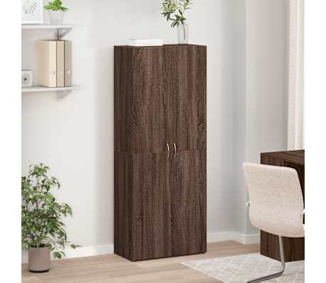 vidaXL File Cabinet Brown Oak 60x32x153 cm Engineered Wood