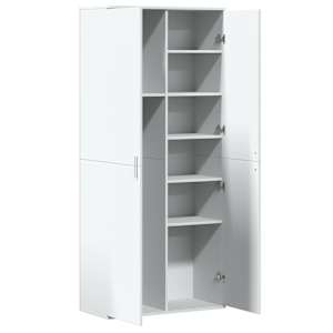 Skříň highboard bílá 80 x 35 x 180 cm kompozitní dřevo - obrázek 6