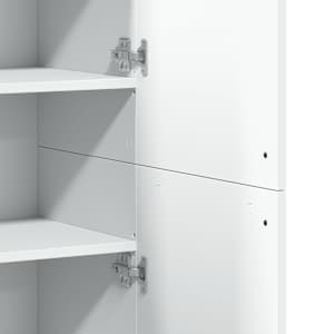 Skříň highboard bílá 80 x 35 x 180 cm kompozitní dřevo - obrázek 8