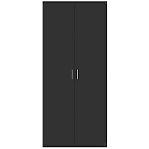 Skříň highboard černá 80 x 35 x 180 cm kompozitní dřevo - obrázek 3