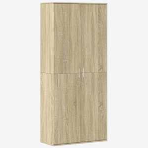 Skříň highboard dub sonoma 80 x 35 x 180 cm kompozitní dřevo - obrázek 2