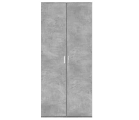 vidaXL Highboard Concrete Grey 80x35x180 cm Engineered Wood