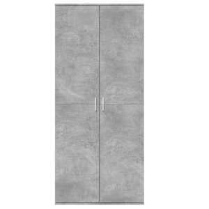 vidaXL Highboard Concrete Grey 80x35x180 cm Engineered Wood