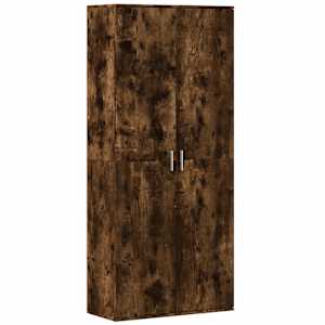 Skříň highboard kouřový dub 80 x 35 x 180 cm kompozitní dřevo - obrázek 2