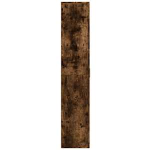 Skříň highboard kouřový dub 80 x 35 x 180 cm kompozitní dřevo - obrázek 4