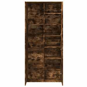Skříň highboard kouřový dub 80 x 35 x 180 cm kompozitní dřevo - obrázek 7