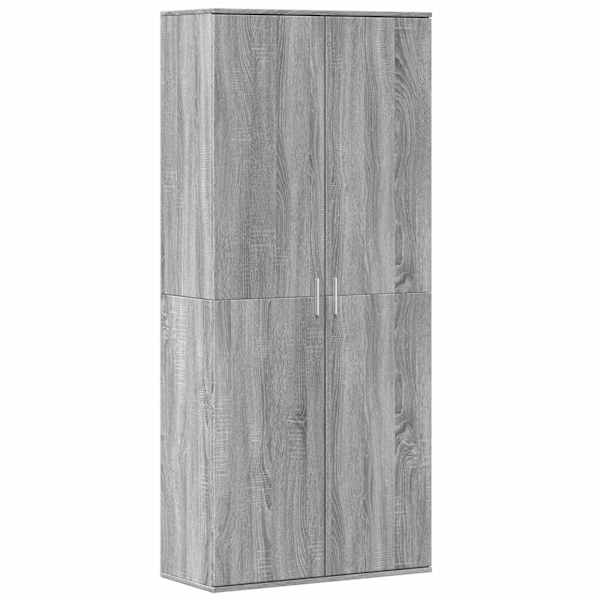 vidaXL k&otilde;rge kapp, hall Sonoma tamm, 80 x 35 x 180 cm, tehispuit