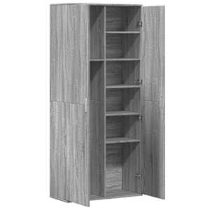 Skříň highboard šedá sonoma 80 x 35 x 180 cm kompozitní dřevo - obrázek 6