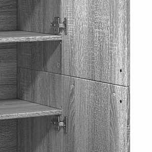 Skříň highboard šedá sonoma 80 x 35 x 180 cm kompozitní dřevo - obrázek 8