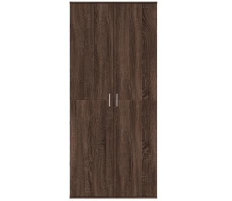 vidaXL Highboard Braun Eichen-Optik 80x35x180 cm Holzwerkstoff