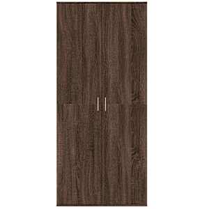 vidaXL Highboard Braun Eichen-Optik 80x35x180 cm Holzwerkstoff