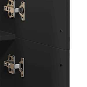 Skříň highboard černá 70 x 35 x 180 cm kompozitní dřevo - obrázek 8