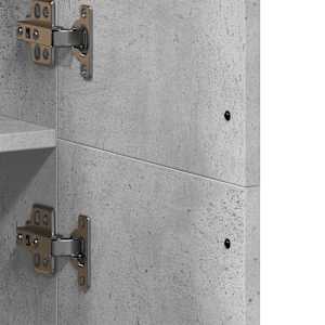 Skříň highboard betonově šedá 70 x 35 x 180 cm kompozitní dřevo - obrázek 8