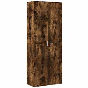 Skříň highboard kouřový dub 70 x 35 x 180 cm kompozitní dřevo - obrázek 2