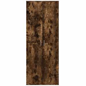 Skříň highboard kouřový dub 70 x 35 x 180 cm kompozitní dřevo - obrázek 3