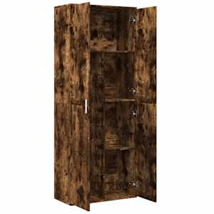 Skříň highboard kouřový dub 70 x 35 x 180 cm kompozitní dřevo - obrázek 6