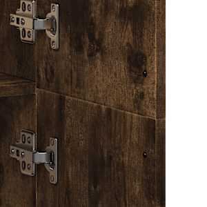 Skříň highboard kouřový dub 70 x 35 x 180 cm kompozitní dřevo - obrázek 8