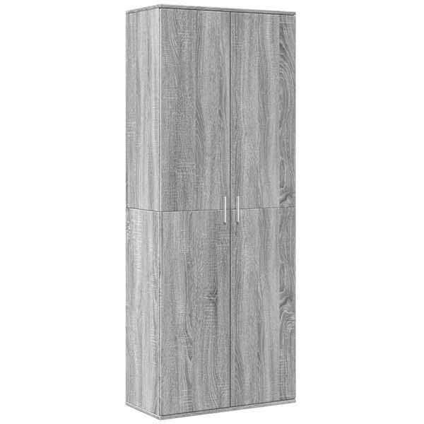 vidaXL k&otilde;rge kapp, hall Sonoma tamm, 70 x 35 x 180 cm, tehispuit