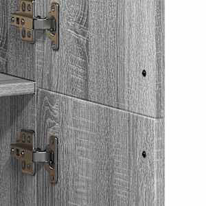 Skříň highboard šedá sonoma 70 x 35 x 180 cm kompozitní dřevo - obrázek 8