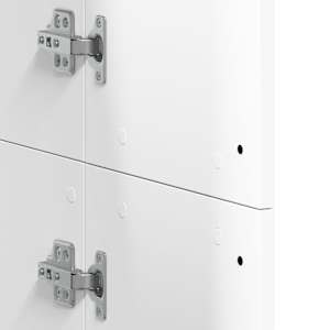Skříň highboard bílá 60 x 35 x 180 cm kompozitní dřevo - obrázek 8