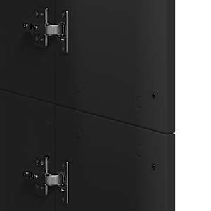 Skříň highboard černá 60 x 35 x 180 cm kompozitní dřevo - obrázek 8