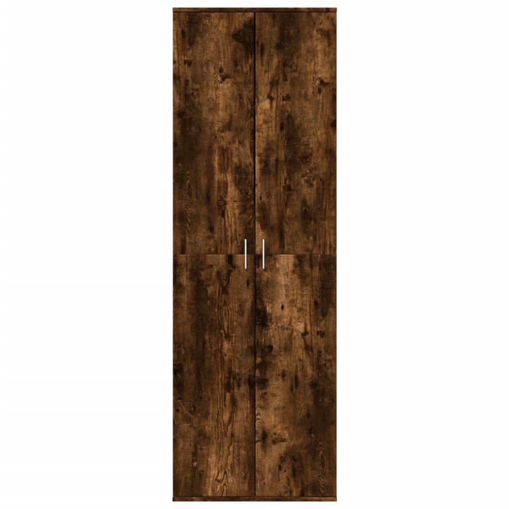 vidaXL füstös tölgy színű szerelt fa magasszekrény 60 x 35 x 180 cm